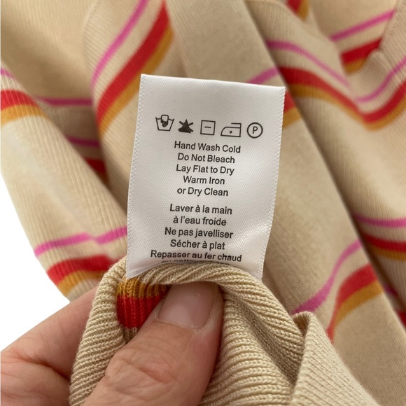 HeartLoom | NWT Viva Cross Back Striped Sweater Tank Medium - Picture 7 of 7